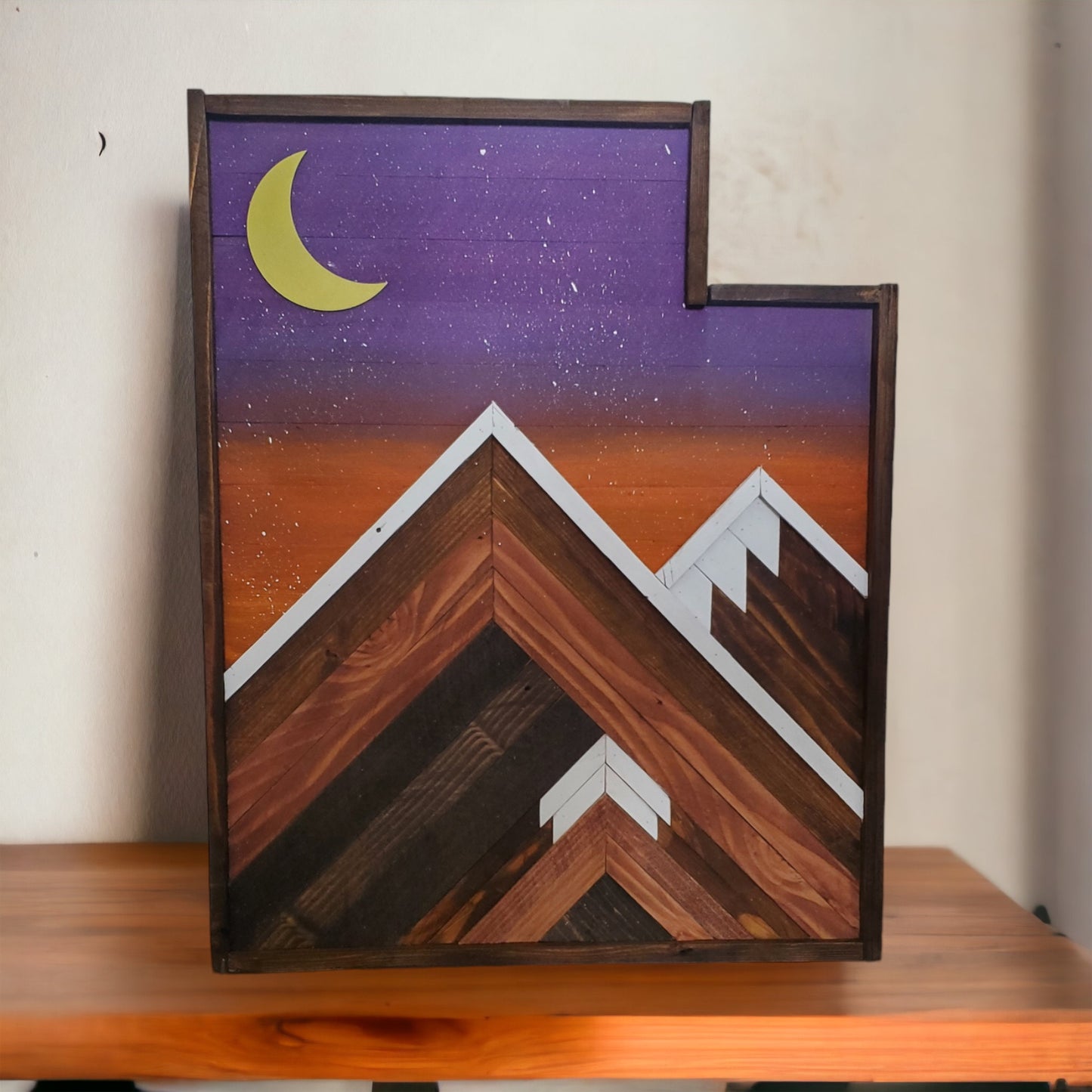 Purple & Orange Sunset Utah 2 Peak 23x18