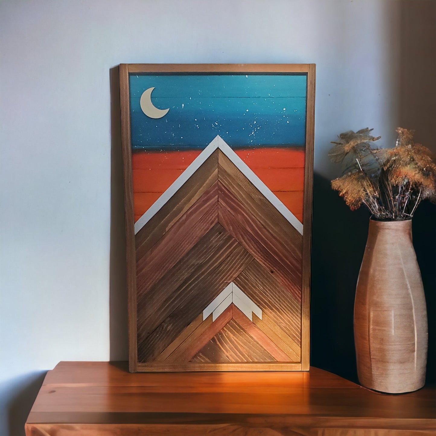 Blue and Orange Sunset 1 Peak 21x13