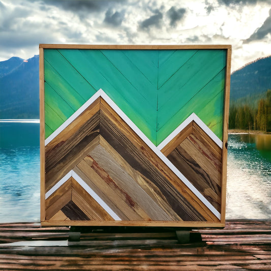 Turquoise Green 2 Peak 20x20