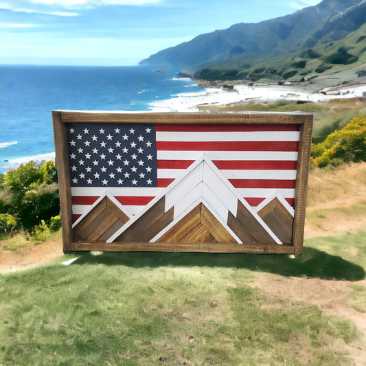 U.S. Flag 3 Peak 25x14