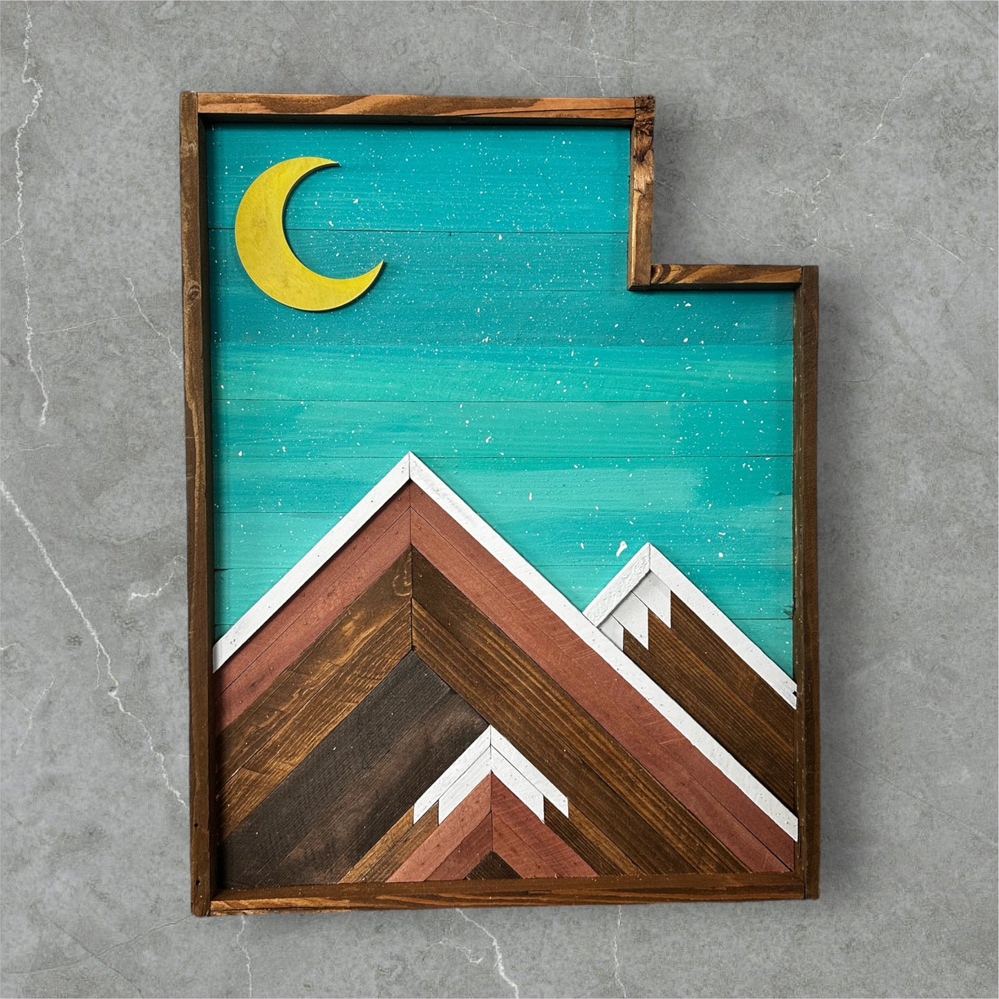 Turquoise Blue Utah 2 Peak 22x17